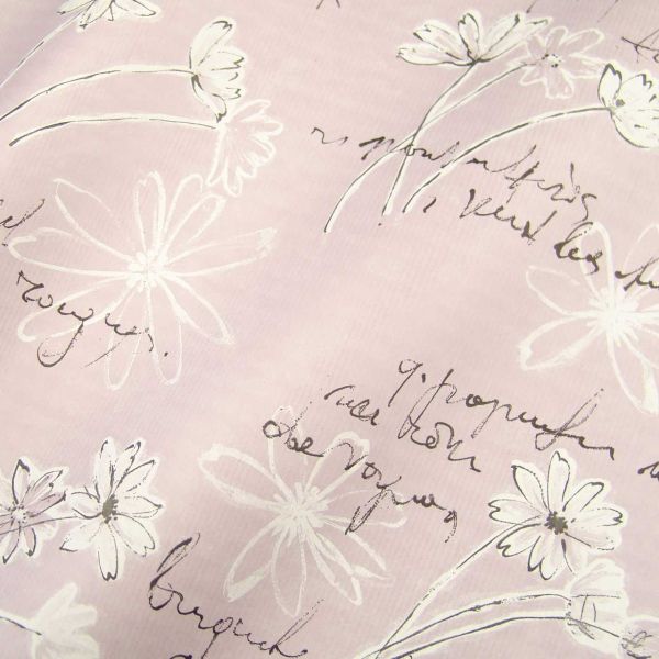 Seidenpapier Swinging Flowers roma-flieder schwarz 75cm