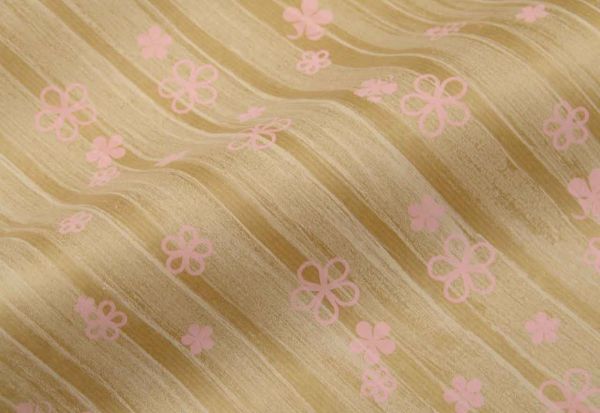 Packpapier braun Reed Flowers malve 75 cm