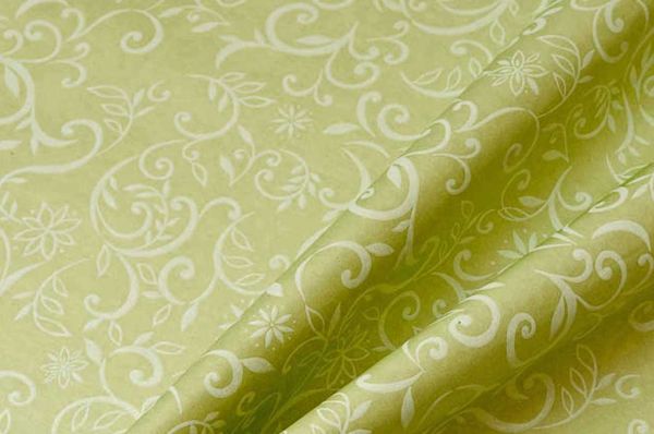 Blumenpapier Ranken grün 75cm