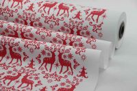 Blumenseidenpapier Nordic Christmas 50cm rot/weiß Blumenseidenpapier Nordic Christmas 50cm rot/weiß