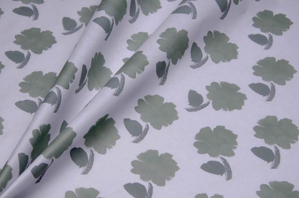 Kraftpapier Blomster salbei-grüngrau 50cm