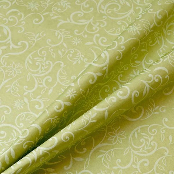 Seidenpapier Ranken grün 75cm