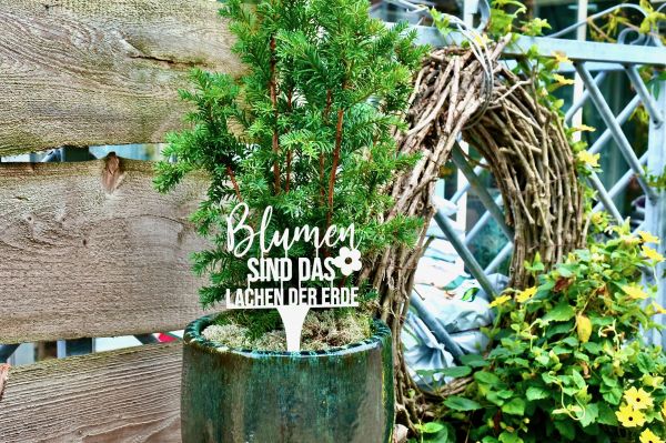 10er-Set Gartenstecker Aus Rost-Metall – Blumen- & Pflanzenstecker, Wetterfest, Für Beet & Balkon, Vintage-Frühlingsdeko