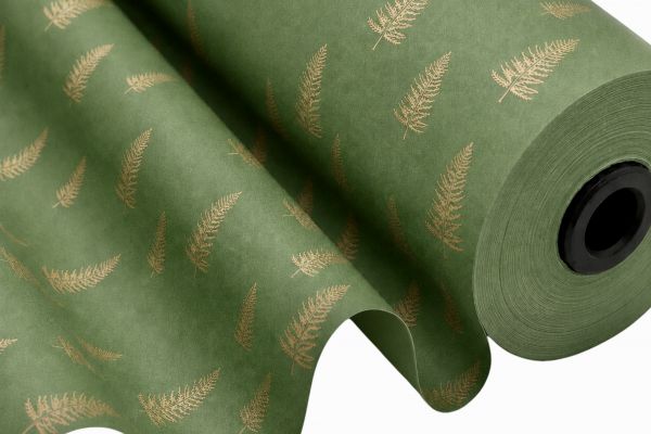 g588 - _Tannenbäume_ Papier De Luxe tannengrün-gold.jpg