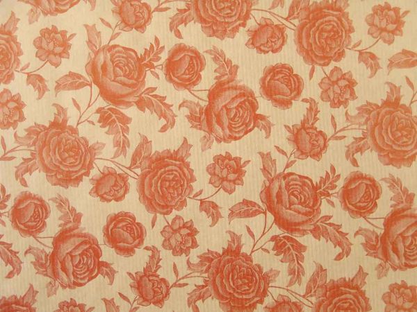 Blumenpapier Comtesse orange 50cm