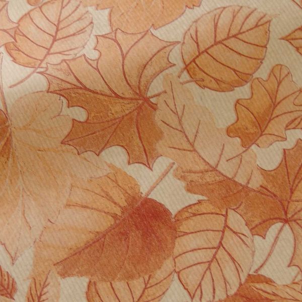 Seidenpapier Blätterrauschen herbstorange 50cm