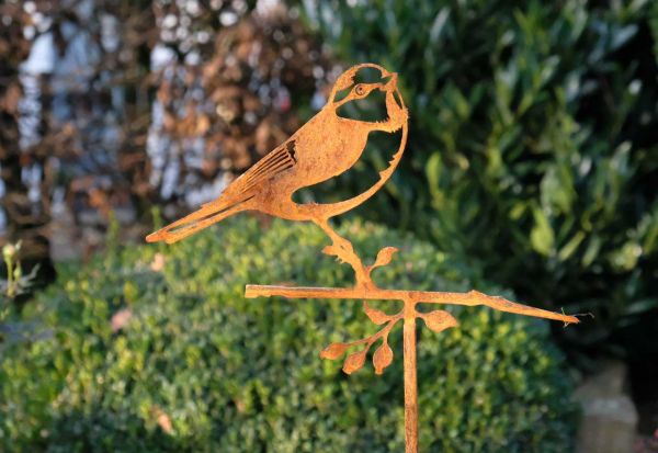 Gartenstecker Glücksvogel Blaumeise