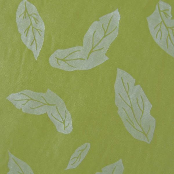 Seidenpapier Blätter lindgrün 75cm